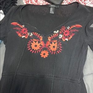 Forever 21 flower long shirt